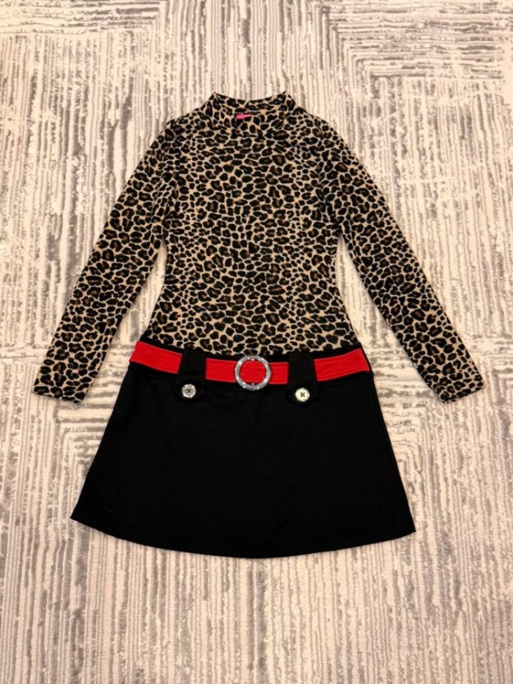 Pinky girls size 10/12 leopard Boutique dress